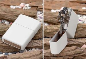 Купить зажигалку Zippo 214 White Matte недорого с доставкой , зажигалки и аксессуары для курения в нашем магазине ТабакОптТорг